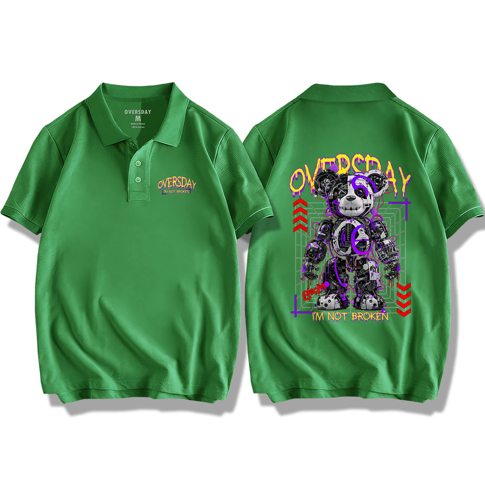 Moldy Mecha Bear / Polo Shirt