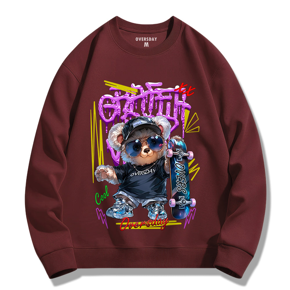 Trendy Skate Bear / Sweatshirt