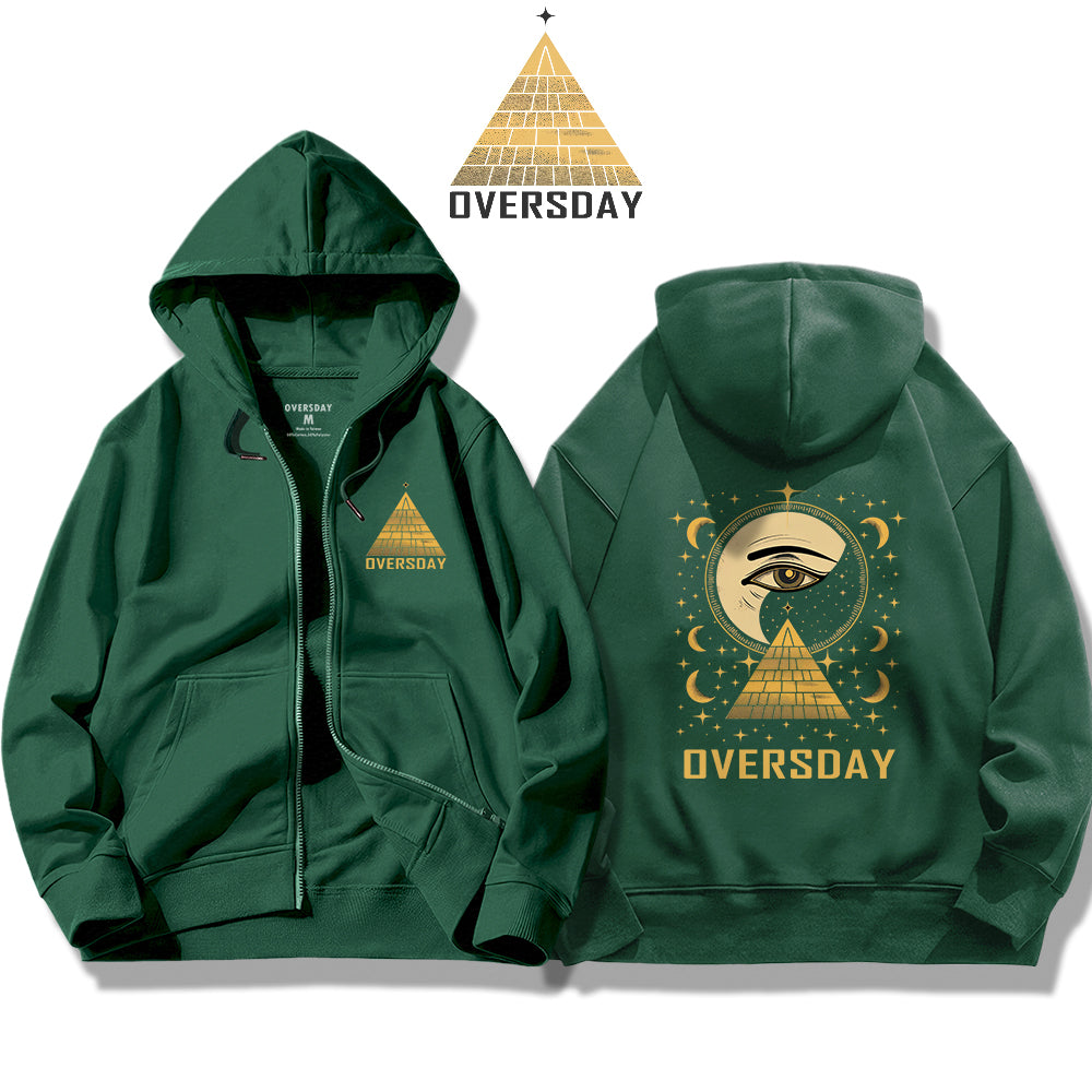 Golden Eye / Zip Up Hoodie