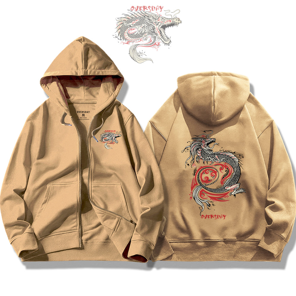 Dragon zip up hoodie sale