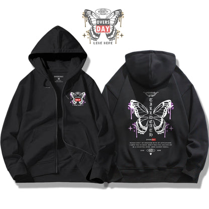 Butterfly Romance / Zip Up Hoodie