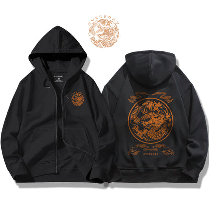 Emperor Dragon Pattern / Zip Up Hoodie