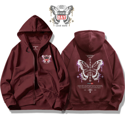 Butterfly Romance / Zip Up Hoodie