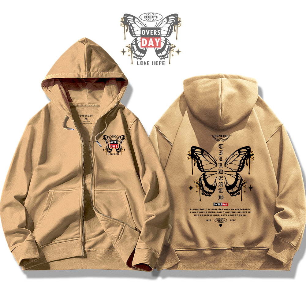 Butterfly Romance / Zip Up Hoodie
