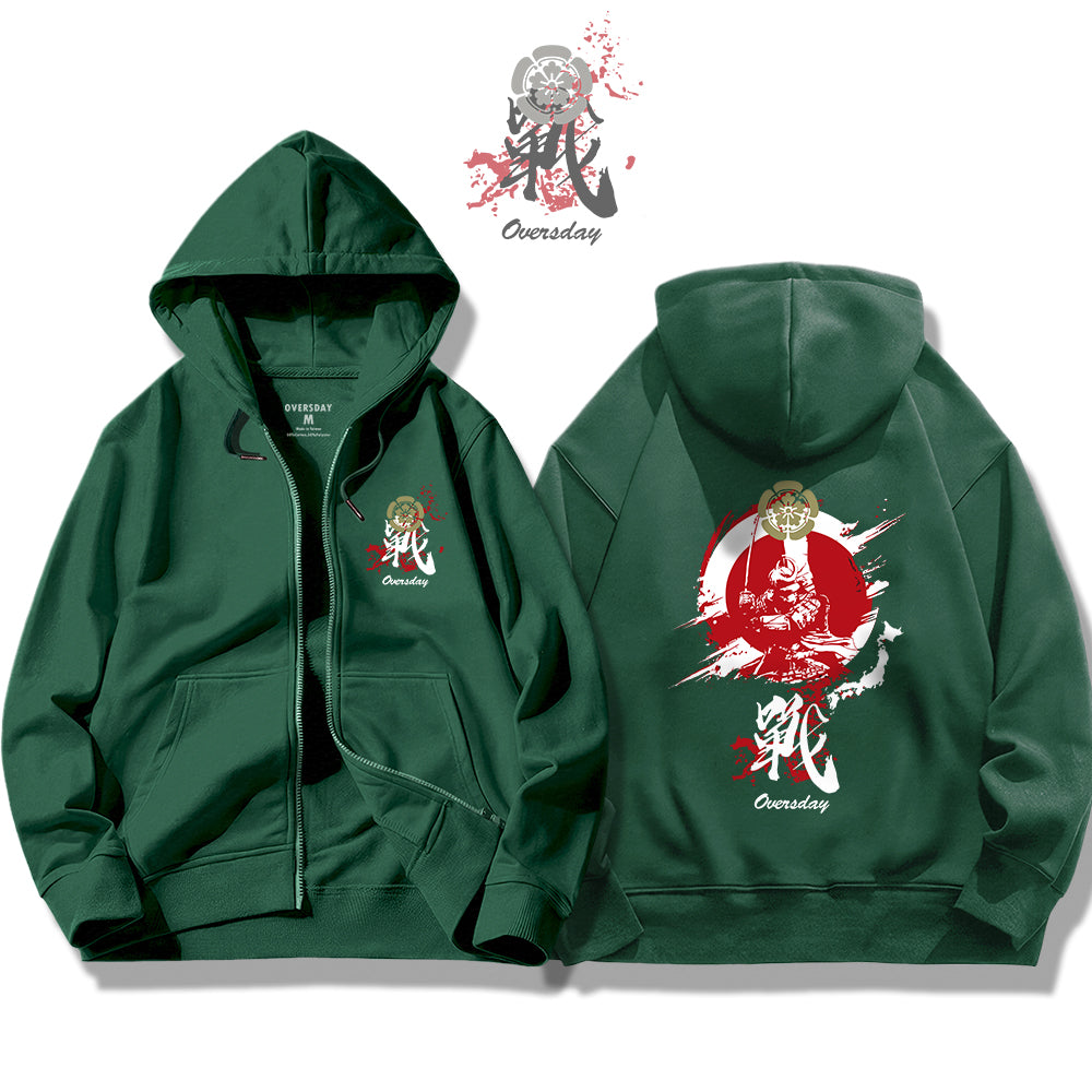 Samurai of Sengoku Period / Zip Up Hoodie