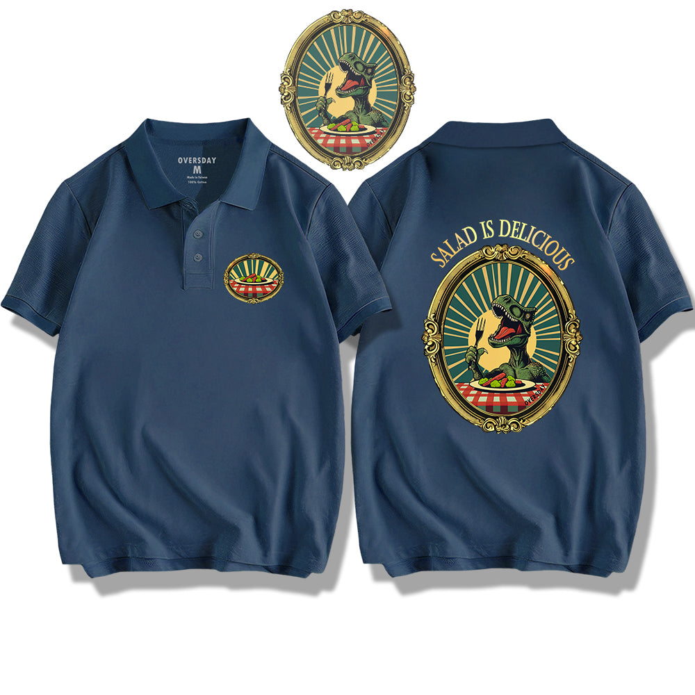 T-Rex's Salad Time/ Polo Shirt